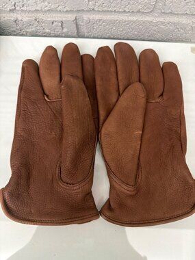 American Deer Leather Tan Work Gloves Size L